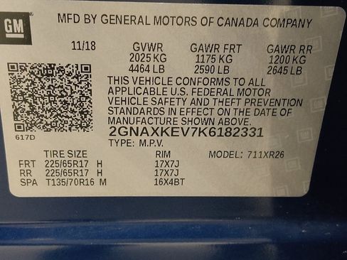 Used 2019 Chevrolet Equinox LT w/ Sun & Navigation Package FWD image 33