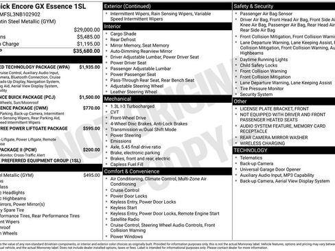Used 2022 Buick Encore GX Essence w/ Advanced Technology Package FWD image 4