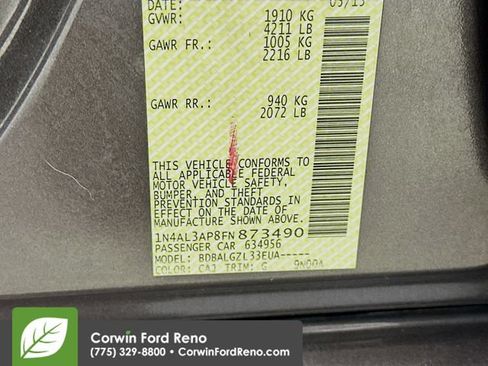 Used 2015 Nissan Altima 2.5 S w/ Power Driver Seat Package FWD image 30