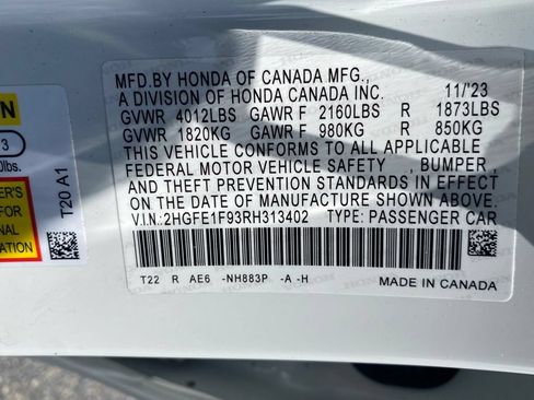 Used 2024 Honda Civic Touring image 22