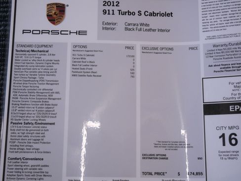 Used 2012 Porsche 911 Turbo S AWD/4WD image 25
