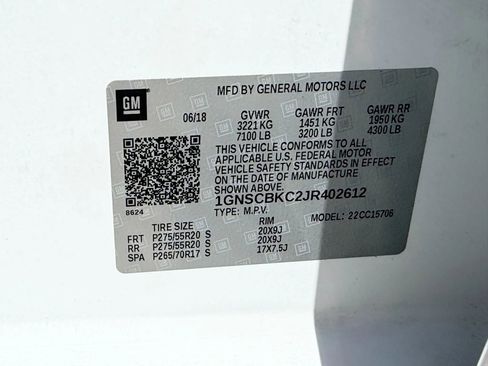 Used 2018 Chevrolet Tahoe LT w/ Max Trailering Package image 4