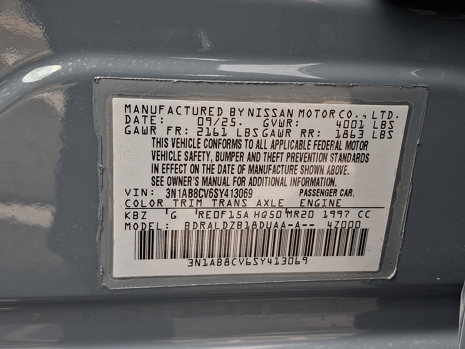 Certified 2025 Nissan Sentra SV w/ All-Weather Package FWD image 28