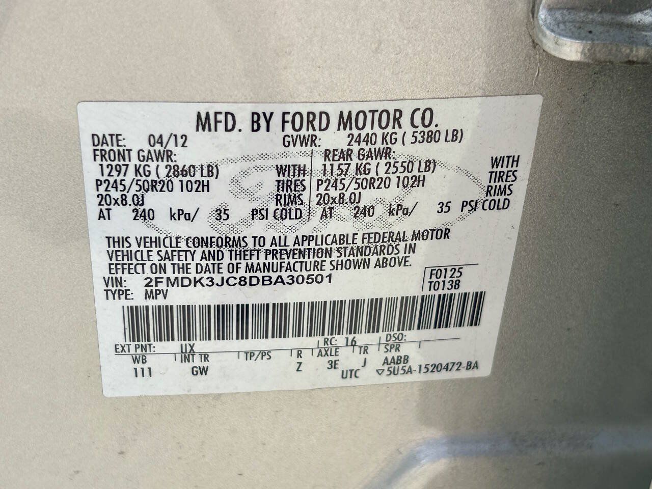 Used 2013 Ford Edge SEL FWD image 28