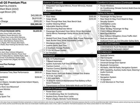 Used 2020 Audi Q5 2.0T Premium Plus w/ Premium Plus Package AWD/4WD image 7