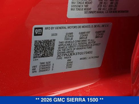 New 2026 GMC Sierra 1500 Elevation AWD/4WD image 26