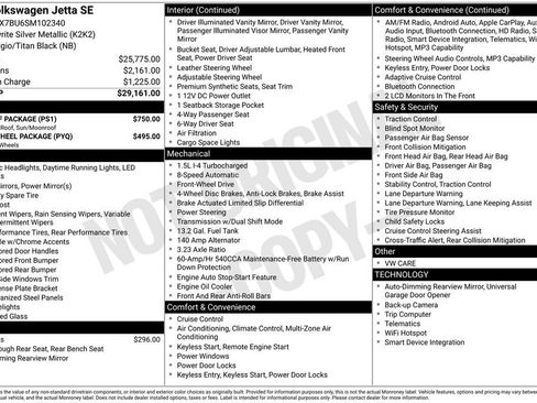Used 2025 Volkswagen Jetta SE w/ Sunroof Package FWD image 11