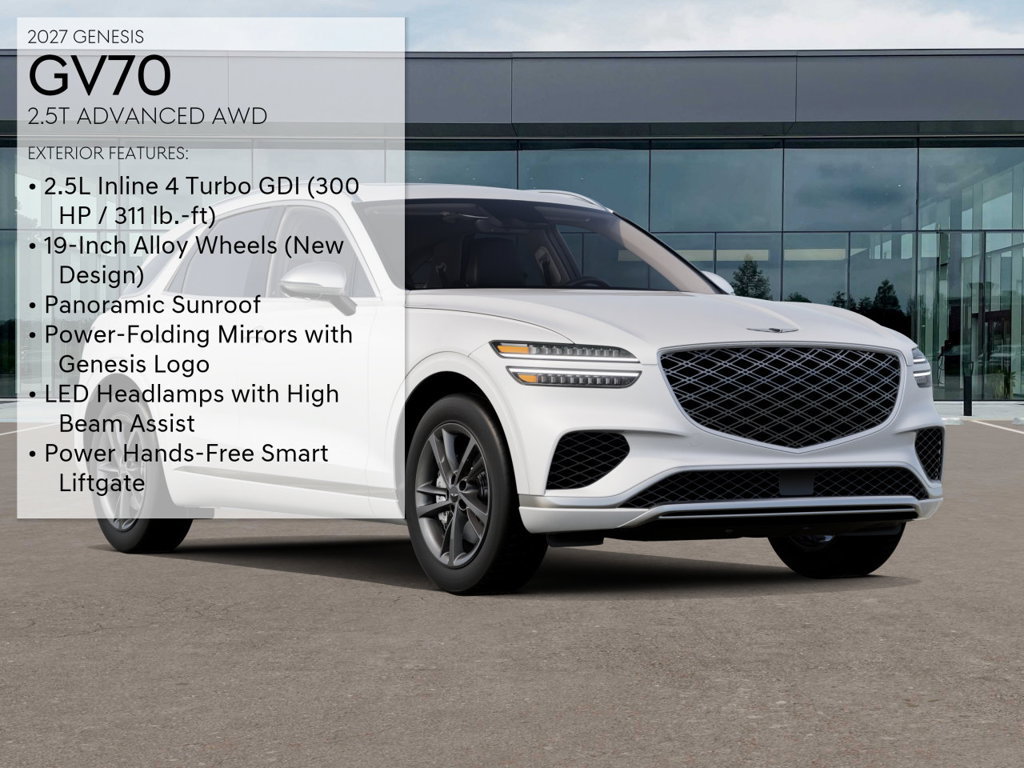 New 2027 Genesis GV70 2.5T Advanced AWD/4WD image 3
