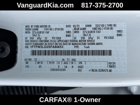 Used 2025 Ford F150 XLT w/ Equipment Group 301A Standard AWD/4WD image 35