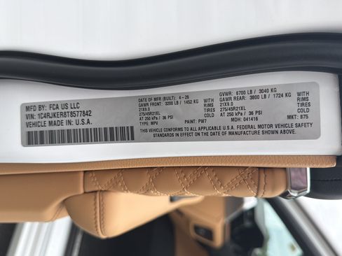 New 2026 Jeep Grand Cherokee L Summit AWD/4WD image 40