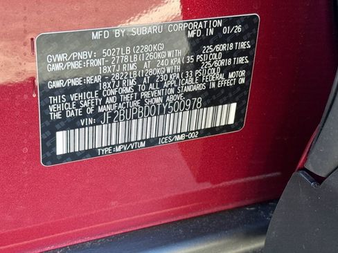 New 2026 Subaru Outback Premium AWD/4WD image 34