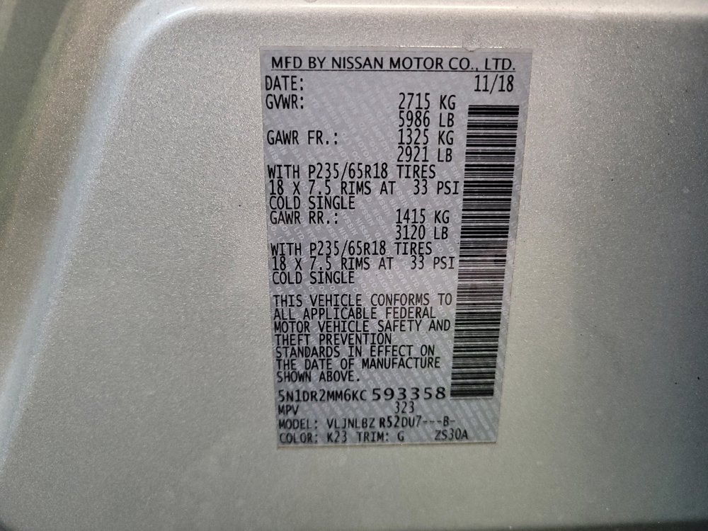 Used 2019 Nissan Pathfinder S AWD/4WD image 33