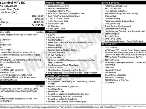 Used 2024 Kia Carnival EX FWD image 3