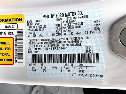 Certified 2025 Ford Bronco Sport Big Bend w/ Convenience Package image 34