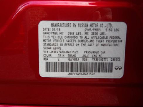 Used 2018 INFINITI Q50 Red Sport 400 w/ Cargo Package (L95) image 31