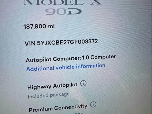 Used 2016 Tesla Model X 90D AWD/4WD image 10