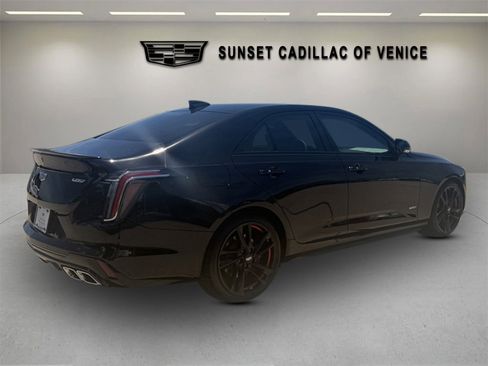 Certified 2025 Cadillac CT4 V w/ LPO, Red Accent Package RWD image 3