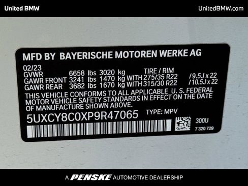 Used 2023 BMW X6 M50i w/ Executive Package image 15