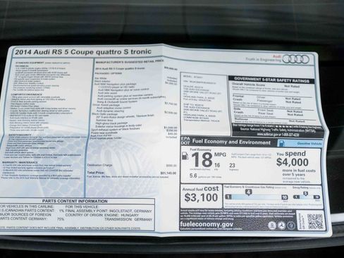 Used 2014 Audi RS 5 Coupe image 77