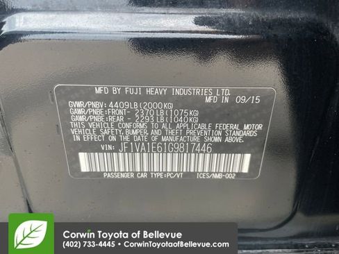 Used 2016 Subaru WRX Premium AWD/4WD image 16