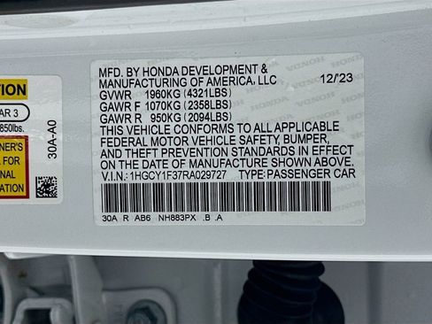 Certified 2024 Honda Accord EX image 32
