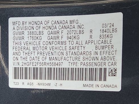 Used 2024 Honda Civic Sport image 27