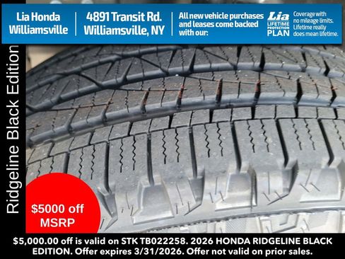 New 2026 Honda Ridgeline Black Edition image 13