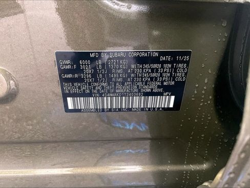 New 2026 Subaru Ascent Touring image 16