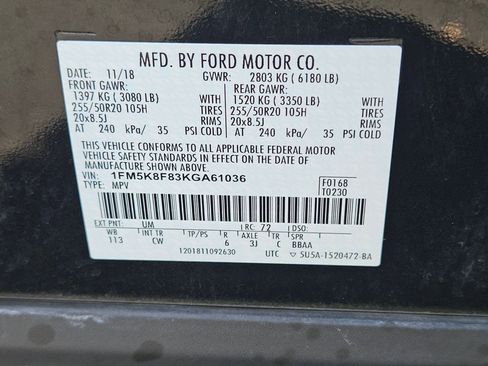 Used 2019 Ford Explorer Limited w/ Ford Safe & Smart Package image 24