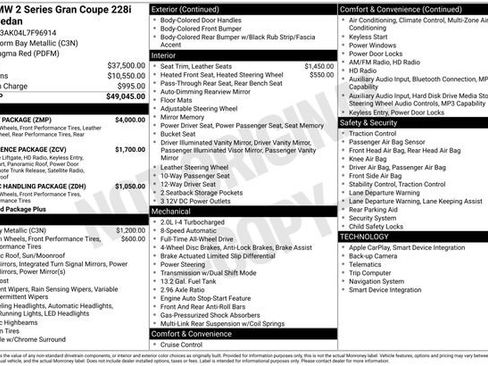 Used 2020 BMW 228i xDrive Gran Coupe w/ M Sport Package AWD/4WD image 27