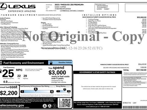 Used 2023 Lexus RX 350 Premium Plus w/ Accessory Package (Z1) image 28