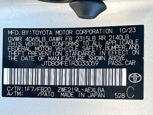 Used 2024 Toyota Corolla Hybrid Sedan FWD image 29