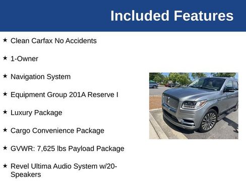 Used 2021 Lincoln Navigator Reserve w/ Luxury Package AWD/4WD image 3