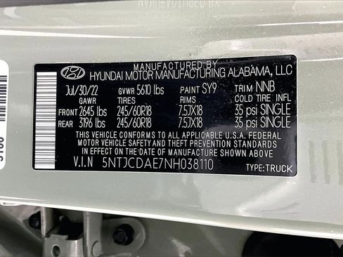 Used 2022 Hyundai Santa Cruz SEL w/ Activity Package image 33