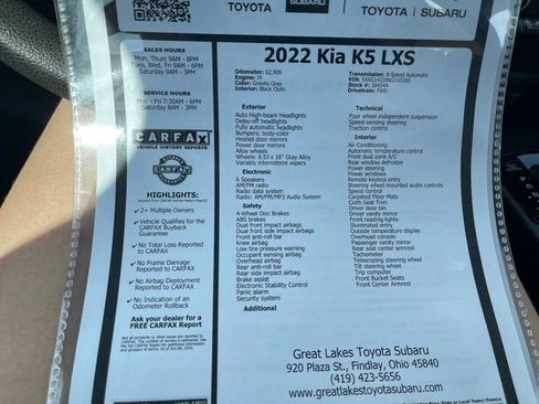 Used 2022 Kia K5 LXS FWD image 27