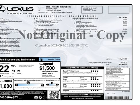 Used 2022 Lexus RX 350 AWD w/ Premium Package image 3