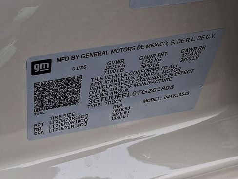 New 2026 GMC Sierra 1500 AT4X AWD/4WD image 18
