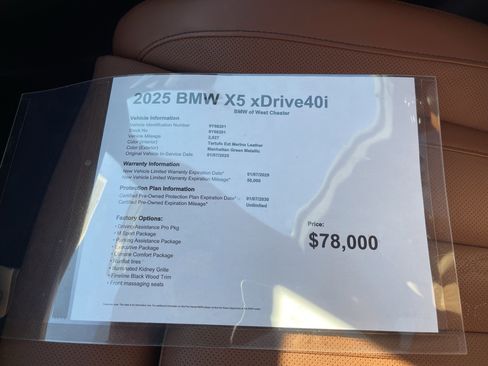 Certified 2025 BMW X5 xDrive40i w/ Executive Package image 18