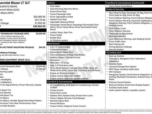 New 2026 Chevrolet Blazer LT w/ Sound & Technology Package AWD/4WD image 35
