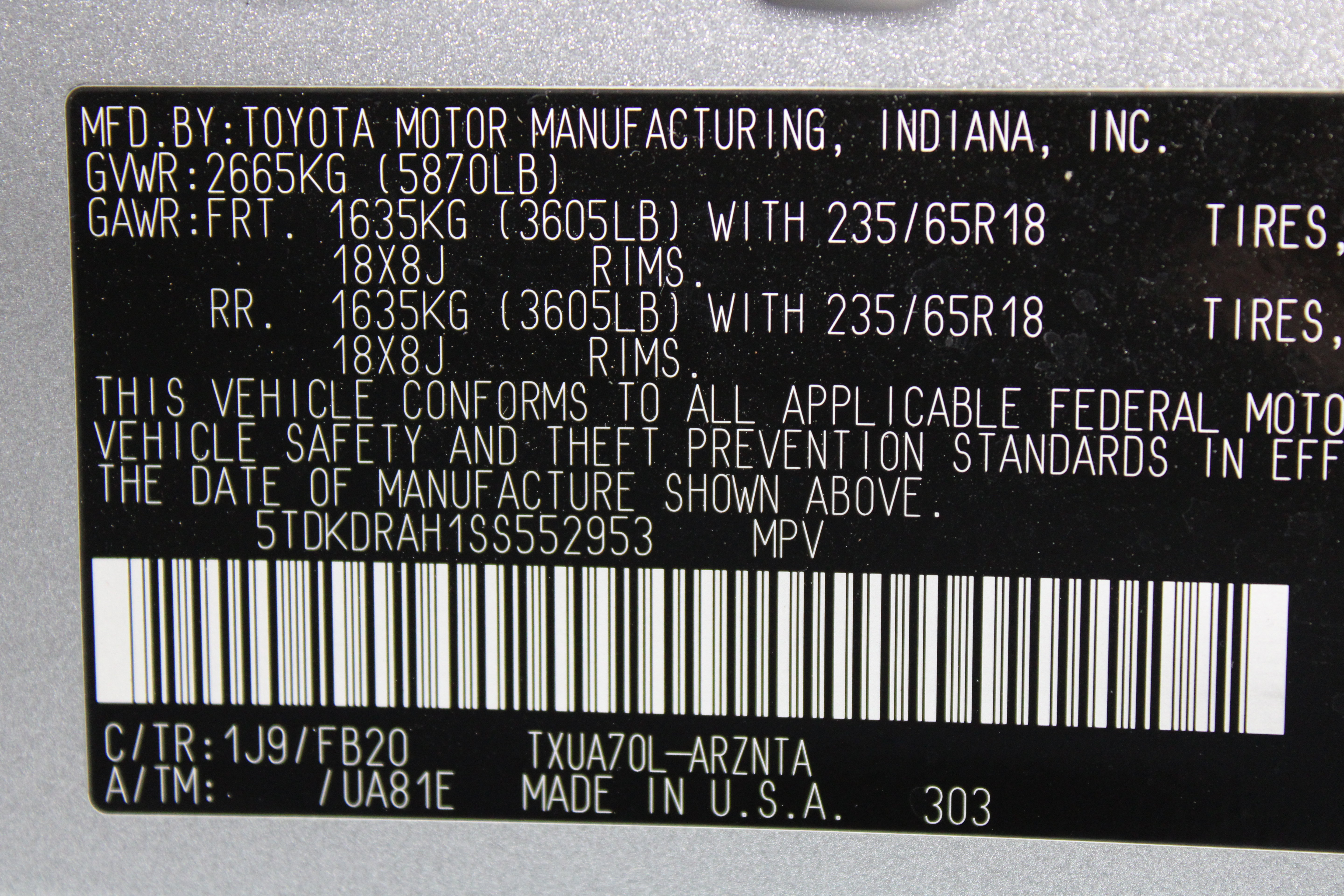Used 2025 Toyota Highlander LE FWD image 43