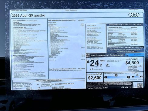 New 2026 Audi Q5 Prestige AWD/4WD image 16
