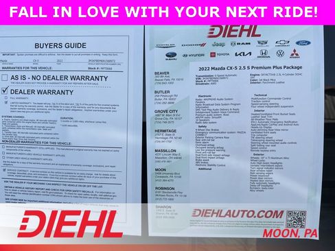 Used 2022 MAZDA CX-5 AWD 2.5 S w/ Premium Plus Pkg image 8