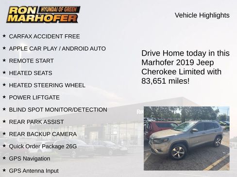 Used 2019 Jeep Cherokee Limited AWD/4WD image 12