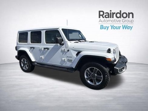 Used 2022 Jeep Wrangler Unlimited Sahara w/ LED Lighting Group AWD/4WD image 1