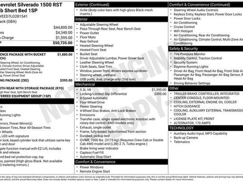 Certified 2020 Chevrolet Silverado 1500 RST AWD/4WD image 33