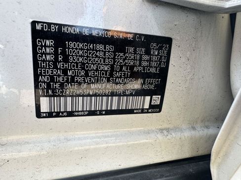 Certified 2023 Honda HR-V Sport image 15
