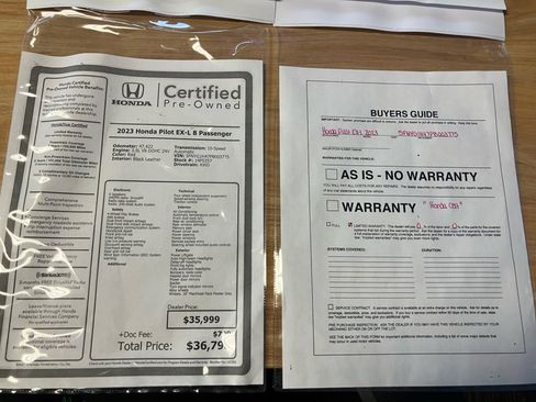 Certified 2023 Honda Pilot EX-L image 37