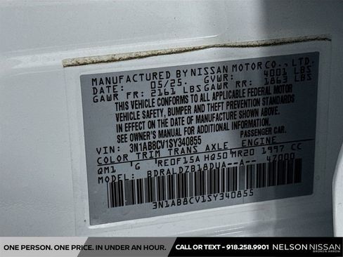 Certified 2025 Nissan Sentra SV w/ Trunk Package FWD image 29