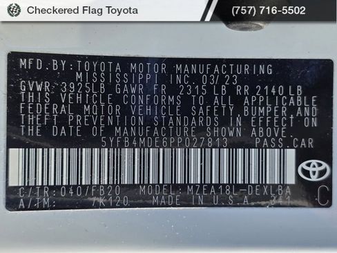 Used 2023 Toyota Corolla LE image 22