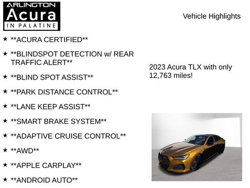Used 2023 Acura TLX Type S AWD/4WD image 7